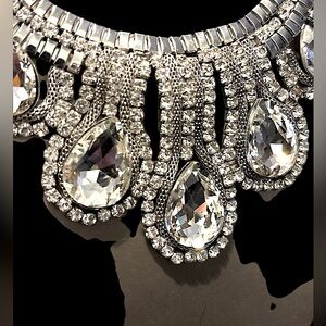 Old Hollywood Glam Bib Necklace